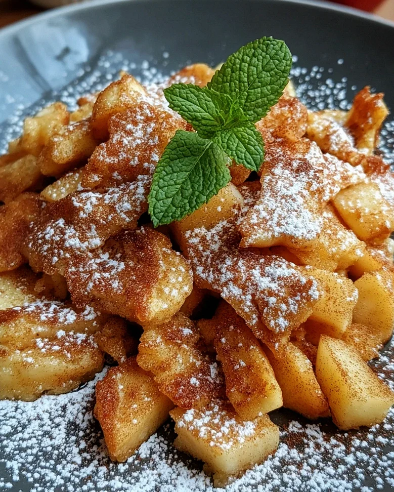 Rezept für Apfel Zimt Kaiserschmarrn