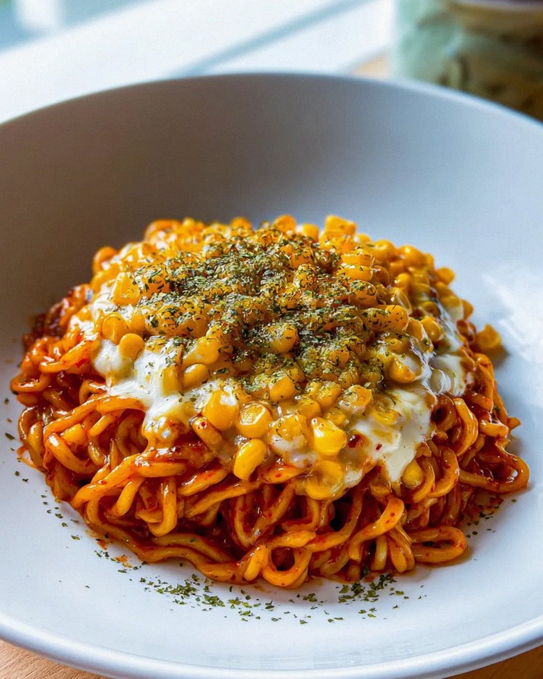 Rezept: Scharfe Nudeln mit Koreanischem Corn Cheese – Jetzt kochen! – Schritt 2