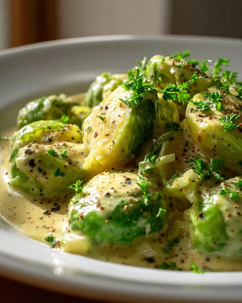 Rosenkohl in Frischkäse-Senfsauce: Unwiderstehlich lecker! – Schritt 1