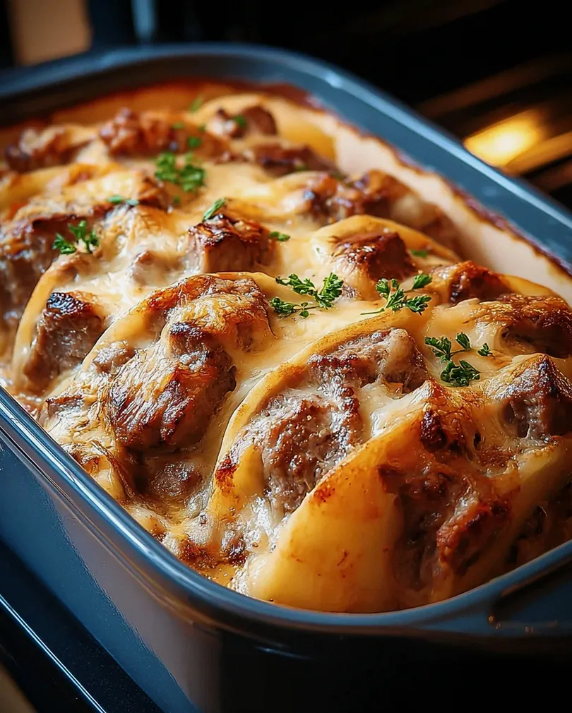 Rouladentopf aus dem Backofen