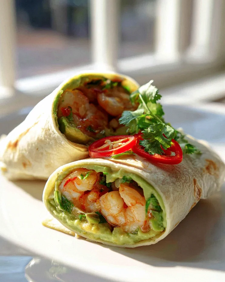Scharfe Avocado Wraps mit Garnelen und Chili – Schritt 2