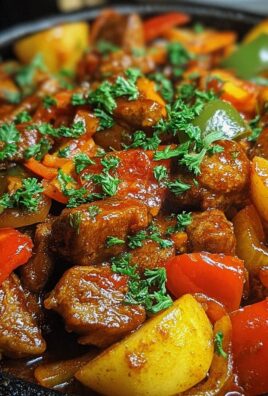 Schaschlik-Topf aus dem Ofen