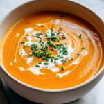 Schnelle Kürbissuppe mit Ingwer & Kokosmilch – Cremig & Aromatisch