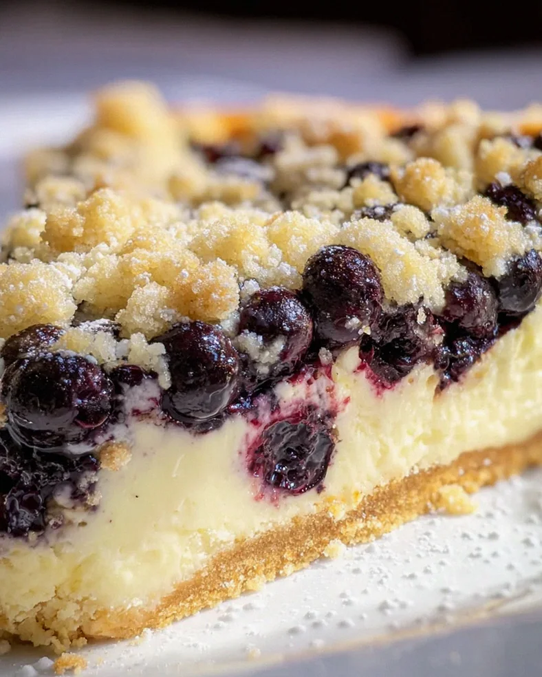 schneller Blaubeer-Quark-Kuchen mit Streuseln – Schritt 2