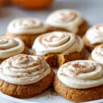 Soft Pumpkin Cookies mit Frischkäse-Frosting