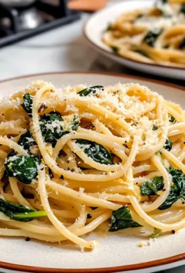 Spinat Zitrone Pasta in 20 Minuten zubereiten