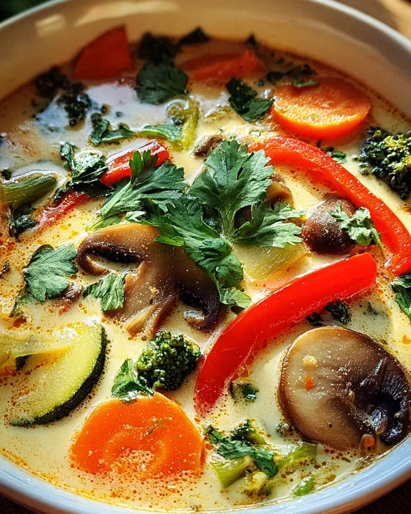 Thai-Kokos-Suppe mit Gemüse – Schritt 1