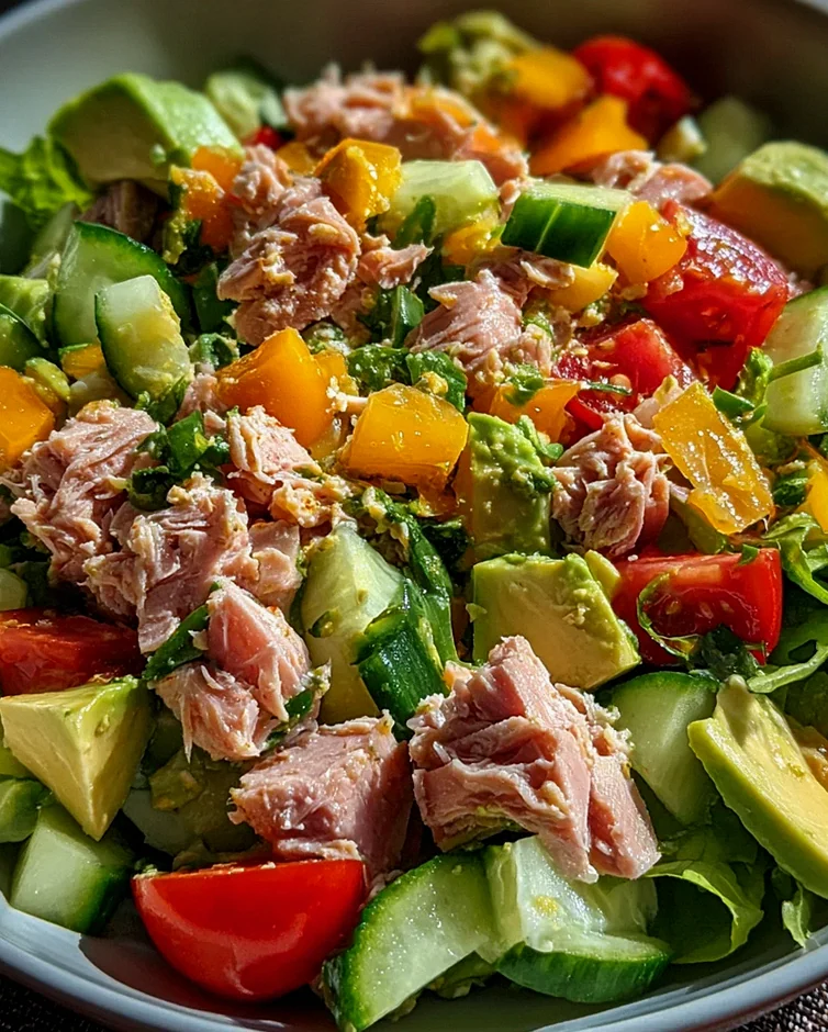 Thunfischsalat mit frischem Gemüse