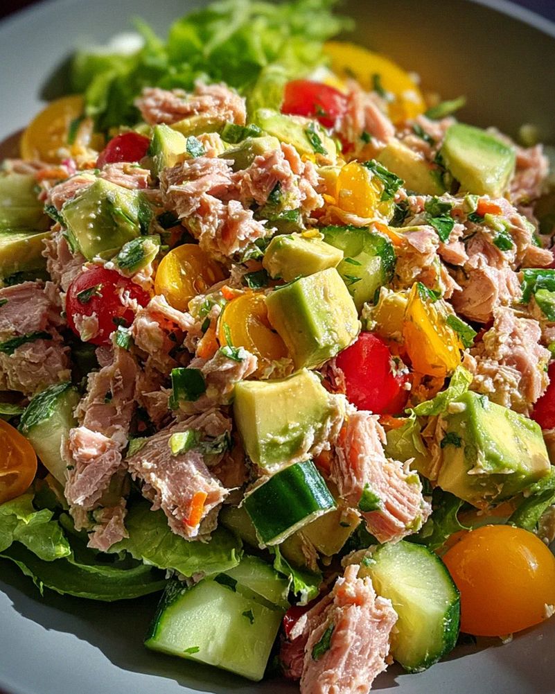 Thunfischsalat mit frischem Gemüse – Schritt 1