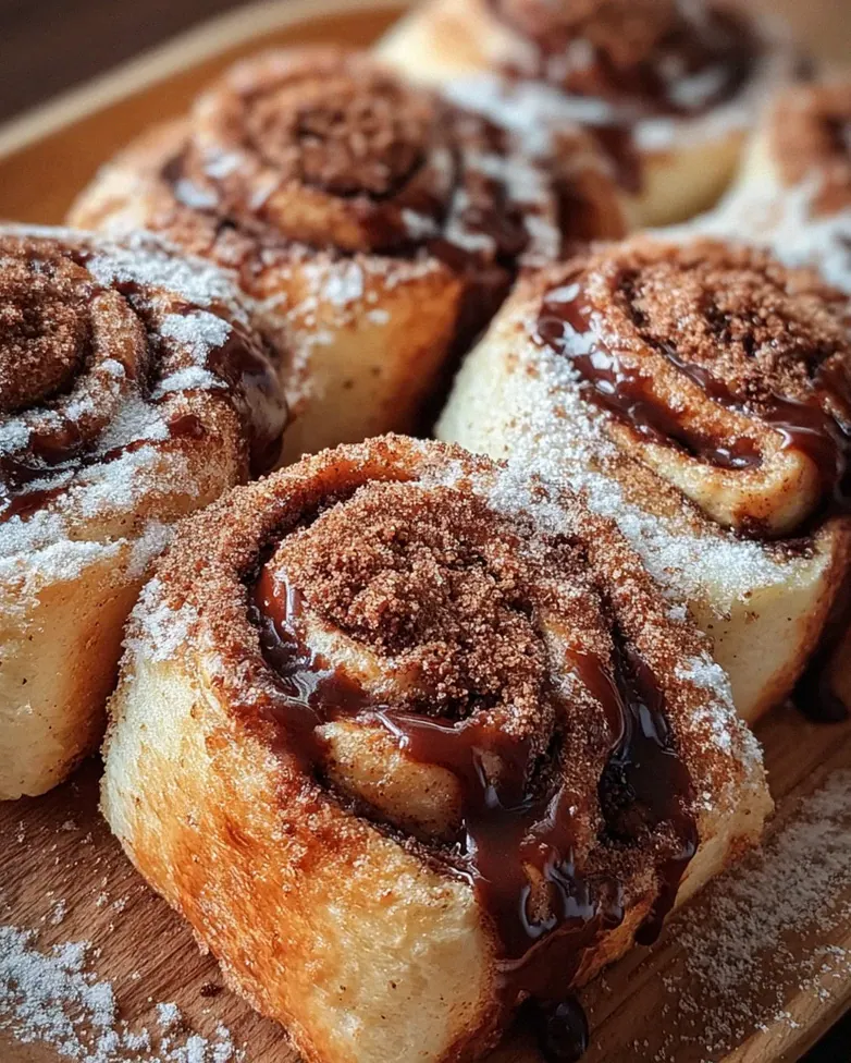 Toast Rolls mit Nutella und Zimt