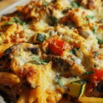 Vegetarischer Nudelauflauf