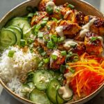 Würzige Hähnchen Bowl mit cremiger Sauce – einfach lecker!