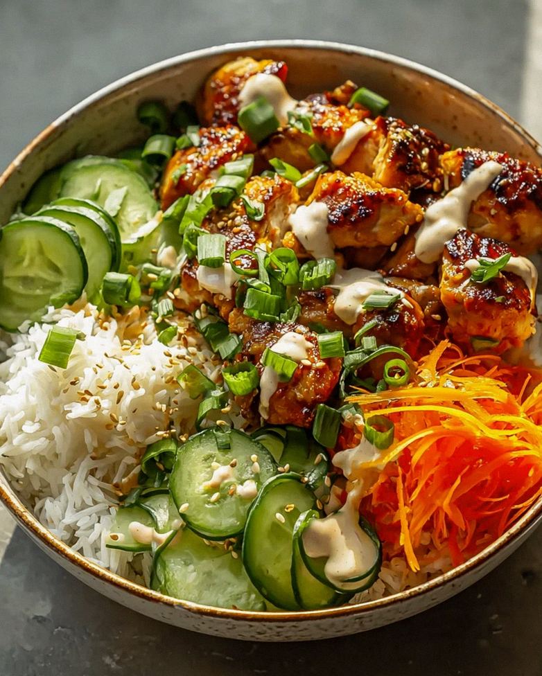 Würzige Hähnchen Bowl mit cremiger Sauce – einfach lecker! – Schritt 1