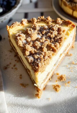 Würziger Bratapfel-Käsekuchen mit Zimtstreuseln