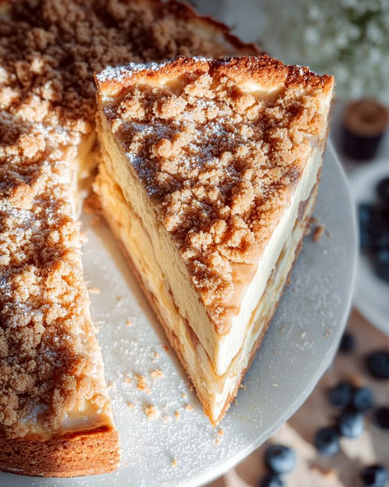 Würziger Bratapfel-Käsekuchen mit Zimtstreuseln – Schritt 1