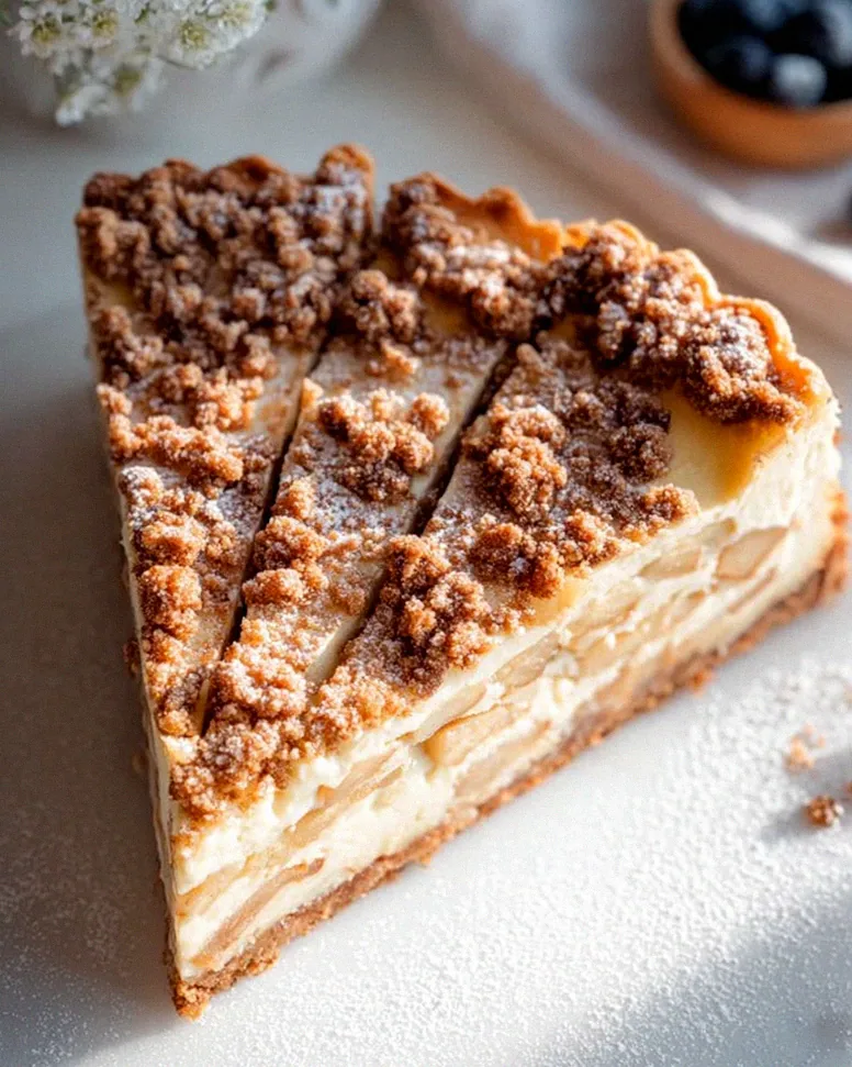 Würziger Bratapfel-Käsekuchen mit Zimtstreuseln – Schritt 2